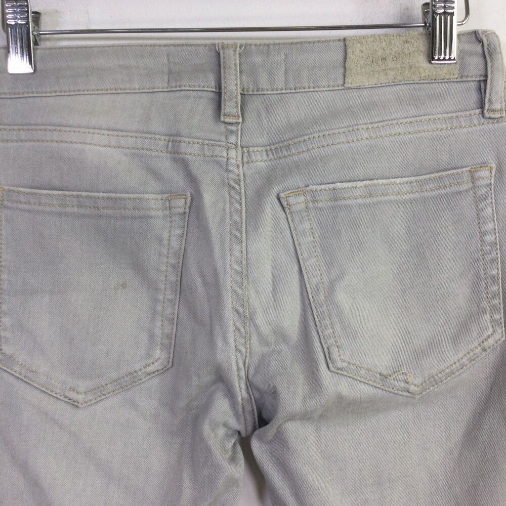 IRO Womens Skinny Jeans Denim Stretch Regular Fit Light Wash Gray Size 25 - Picture 13 of 14